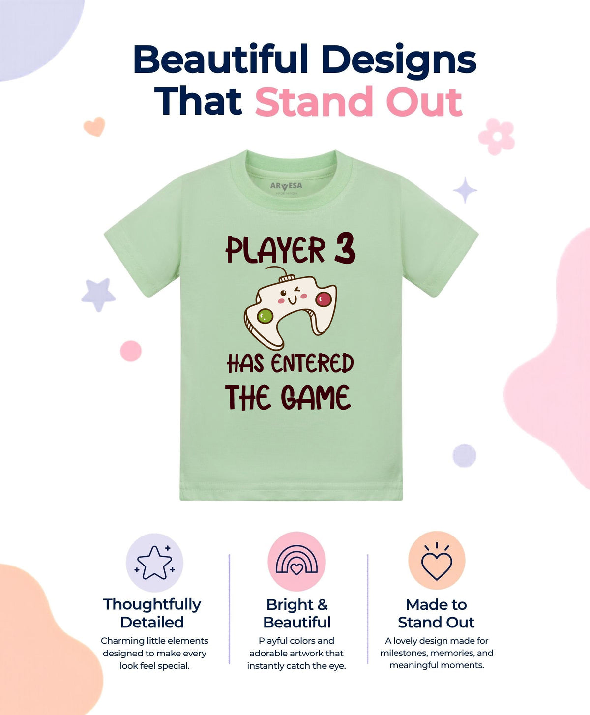 No | Player 3 Entered The Game Quirky - T-shirt
