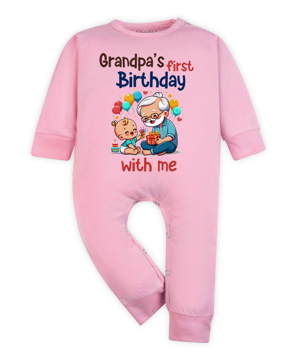No | Grandpa's First Firthday With Me Family Birthday - Jumpsuit