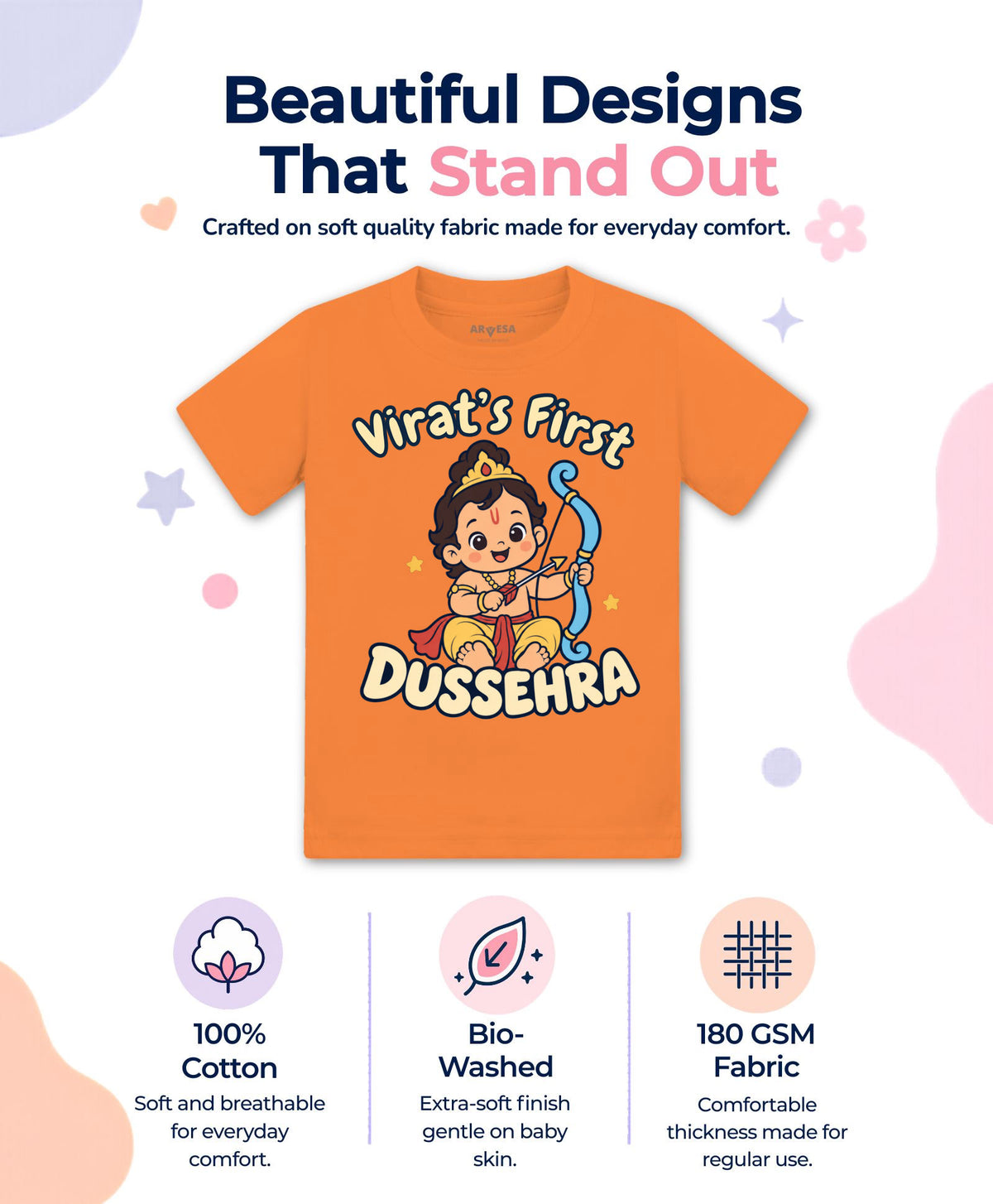 Yes | My First Dussehra - T-shirt
