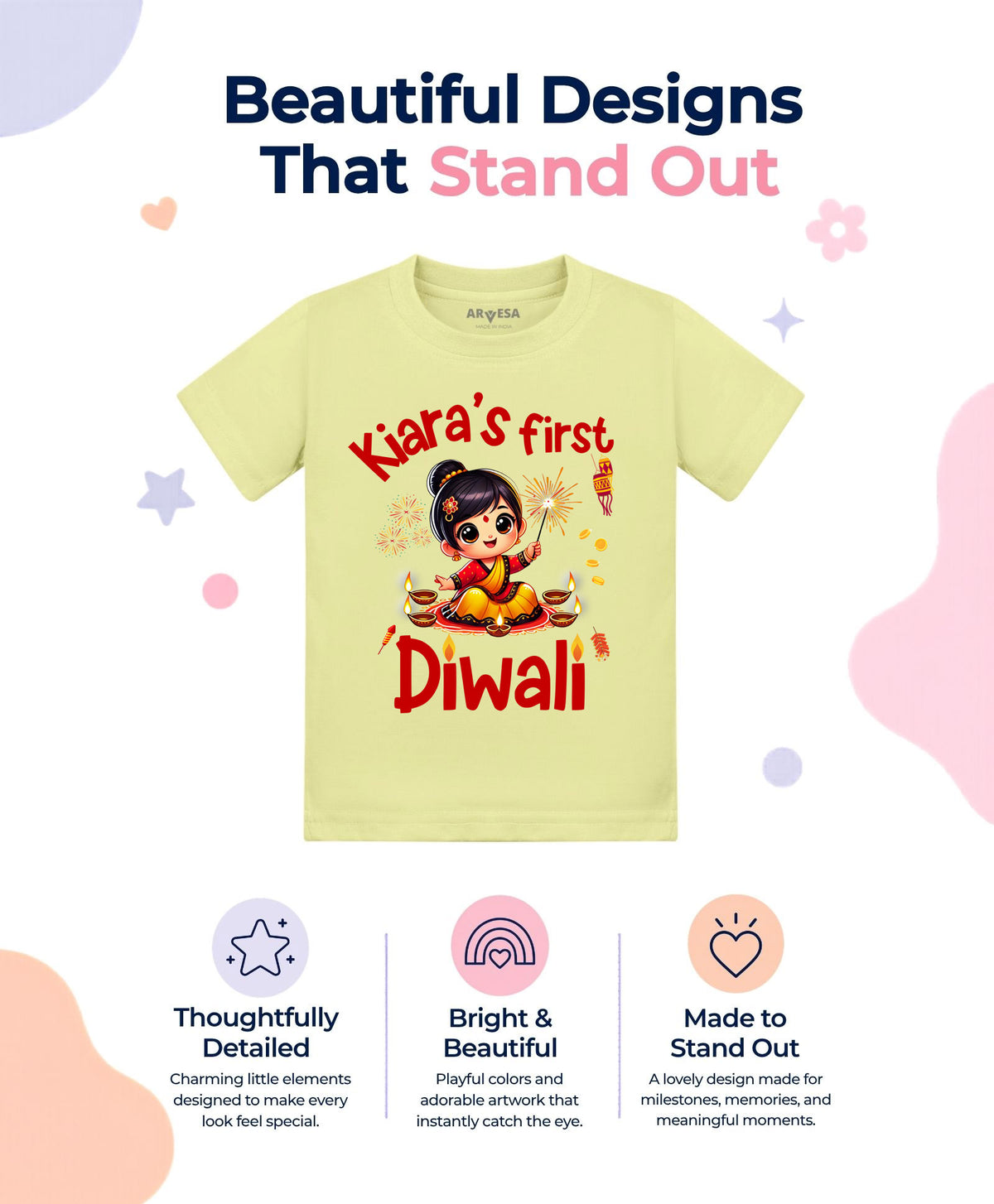 Yes | My First Diwali - T-shirt