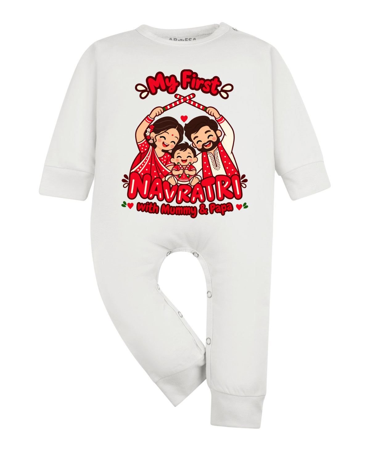 No | My First Navratri with Mummy & Papa - Jumpsuit
