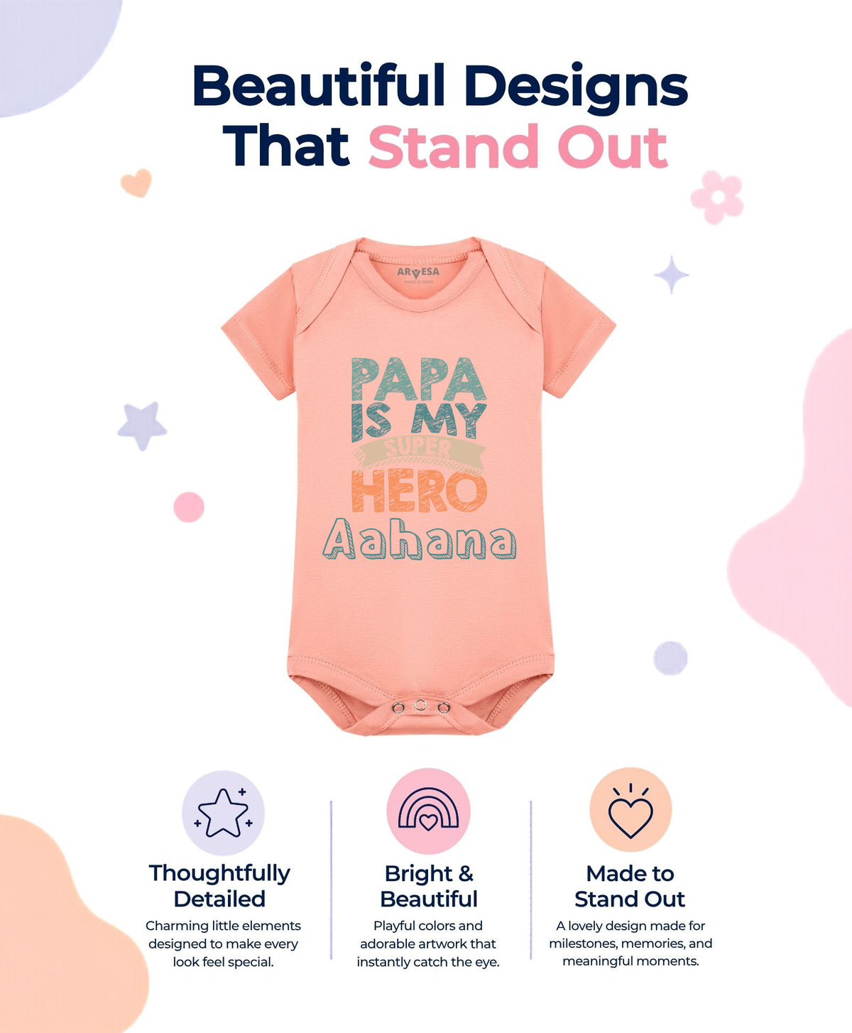 Yes | Papa Is My Super Hero Dad - Romper