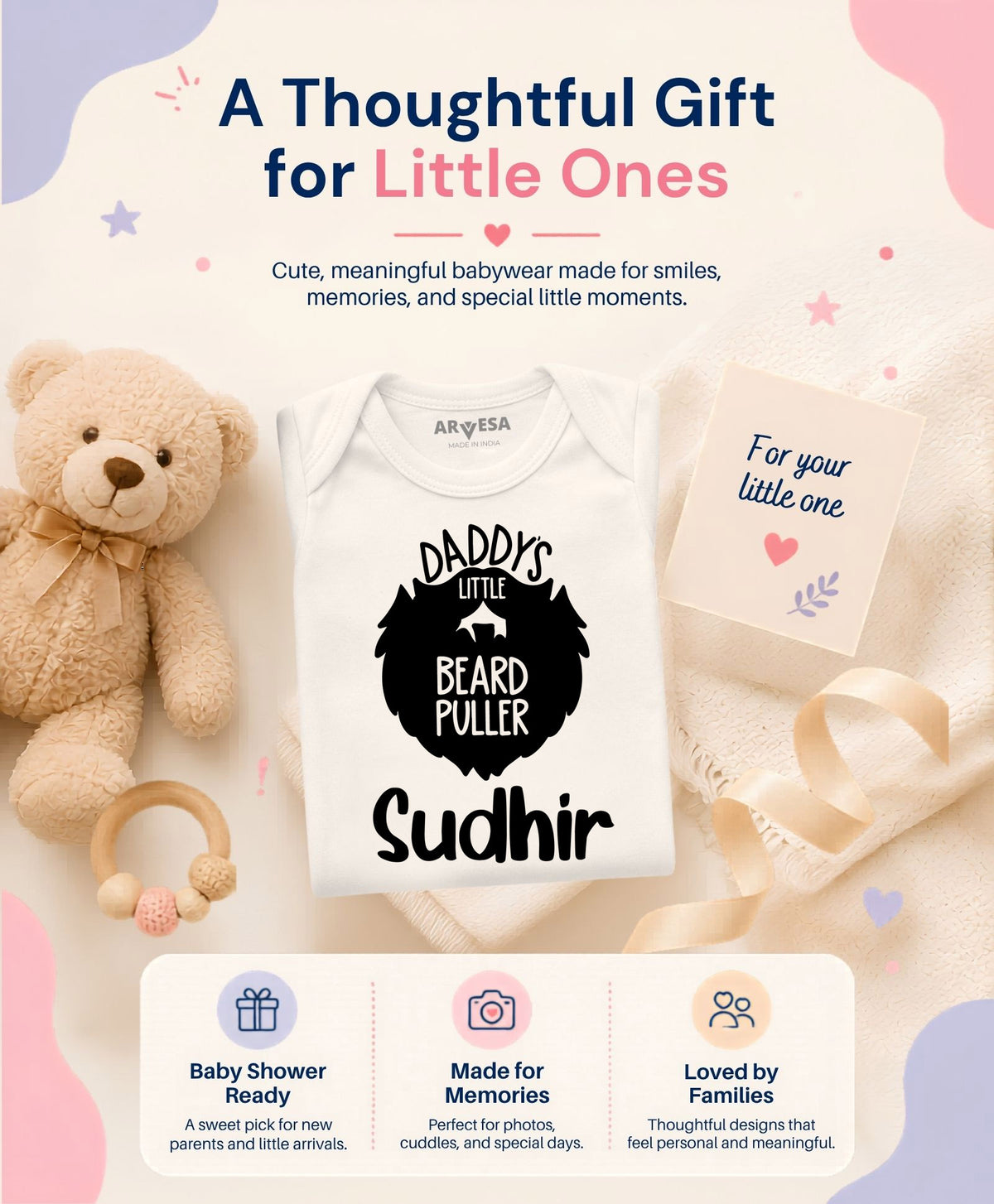 Yes | Daddy Little Beard Puller - Romper