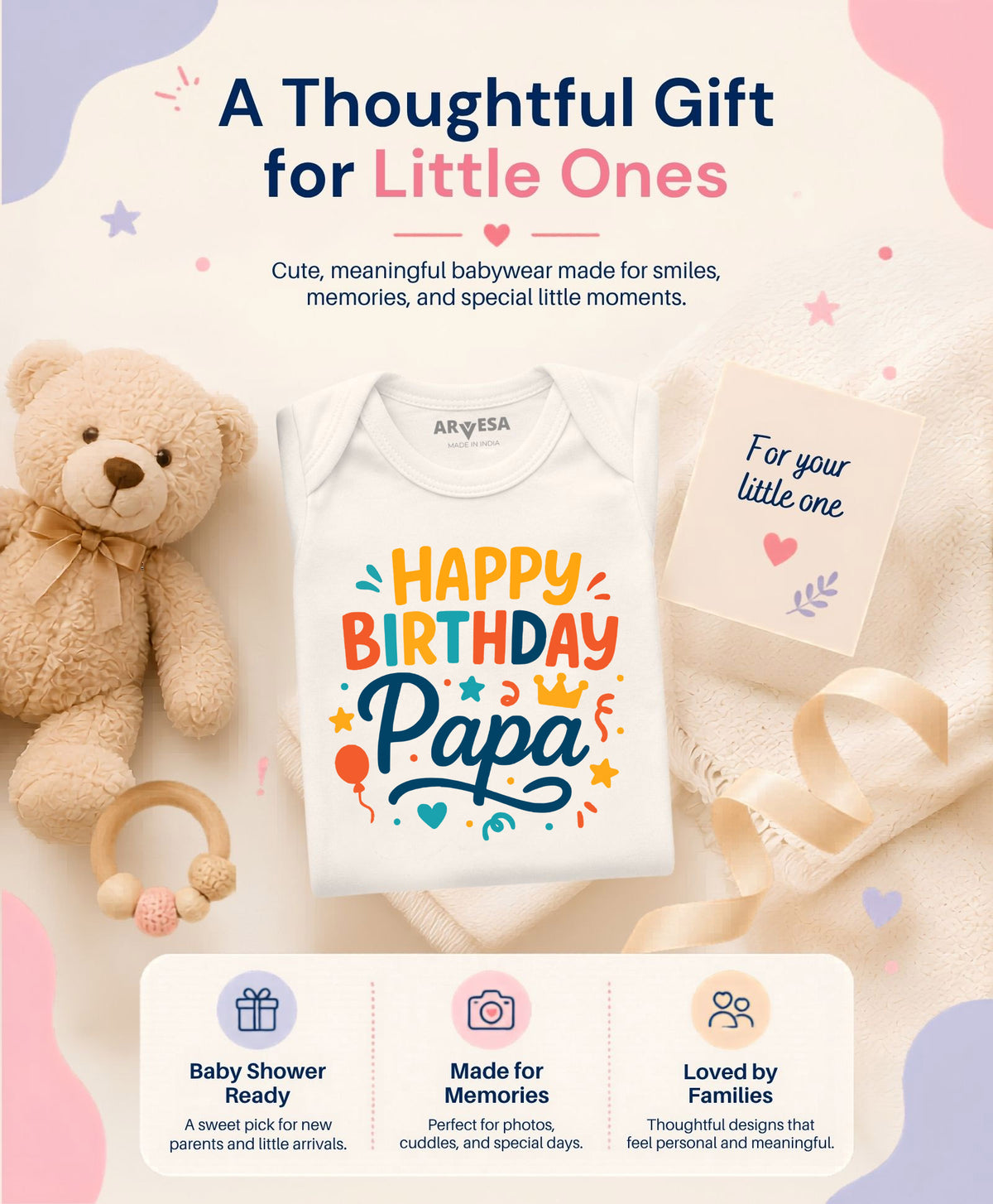 No | Happy Birthday Papa Dad Birthday - Romper