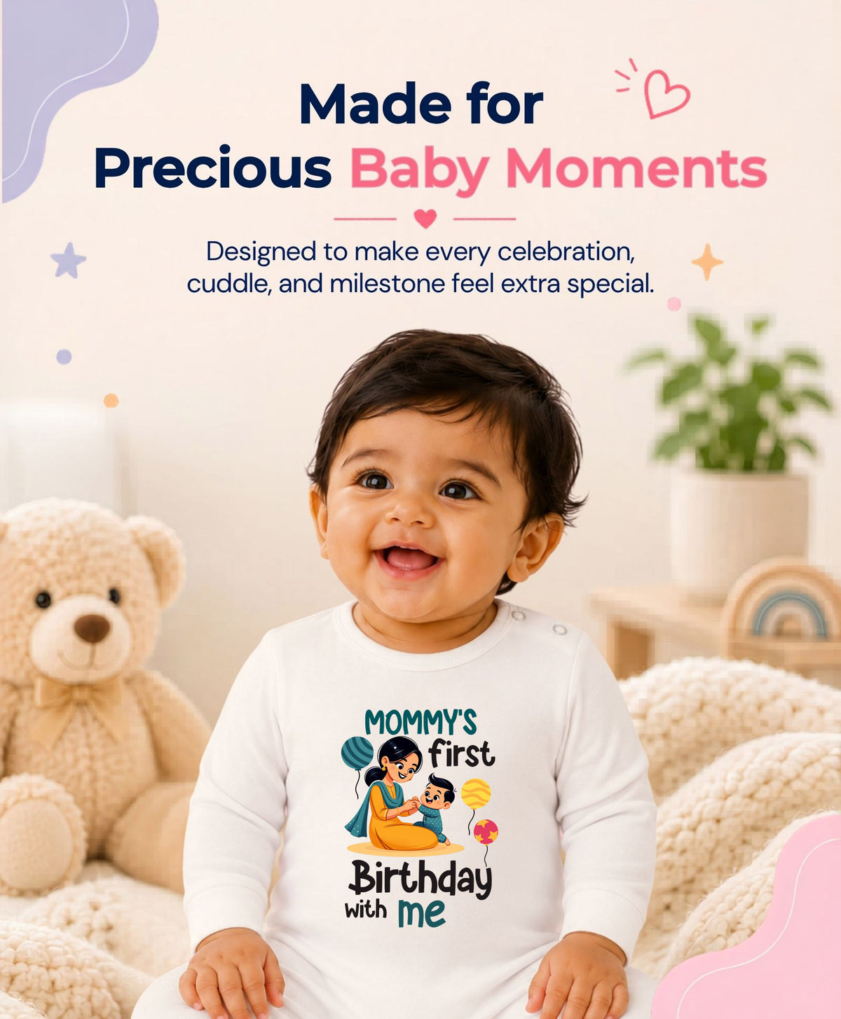 No | Mommy First Birthday With Me Mom Birthday - Jumpsuit
