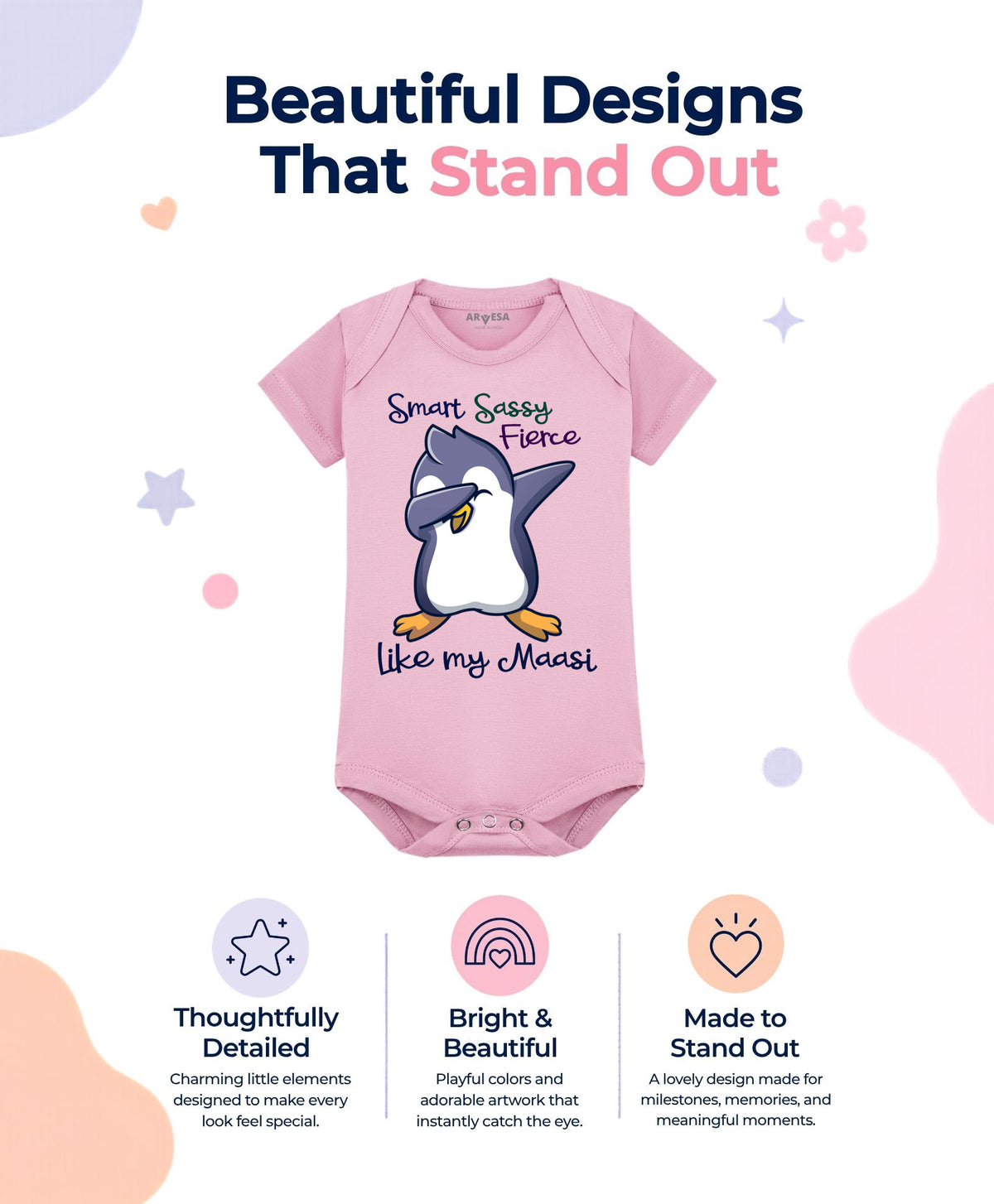No | Smart Sassy Like My Maasi - Romper