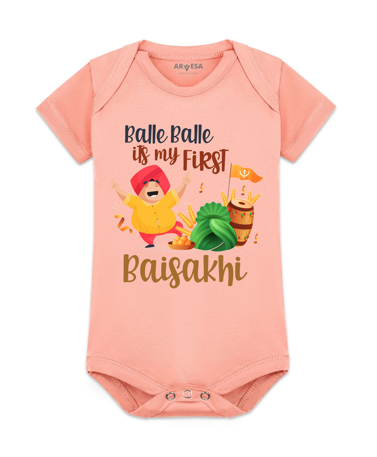 No | Happy Baisakhi - Romper