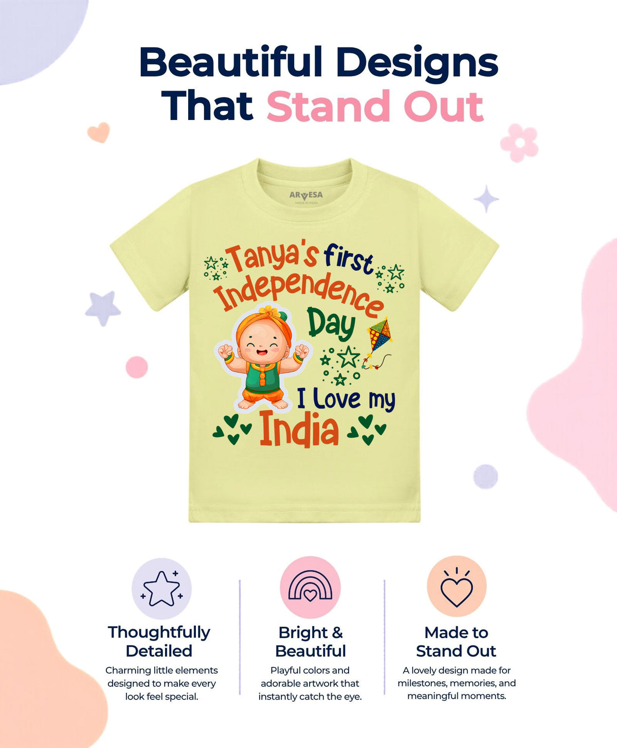 Yes | My First Independence Day - T-shirt