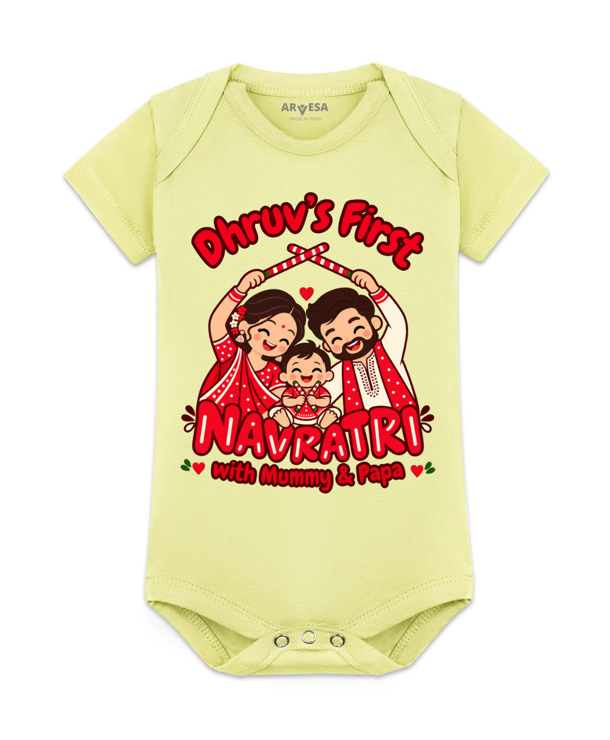 Yes | My First Navratri with Mummy & Papa - Romper