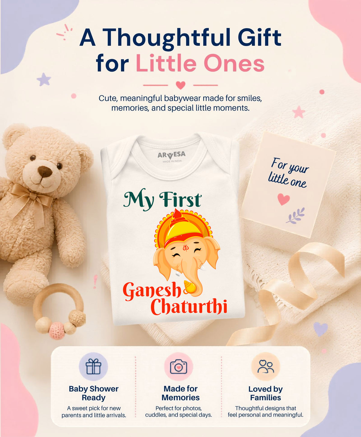 No | My First Ganesh Chaturthi - Romper