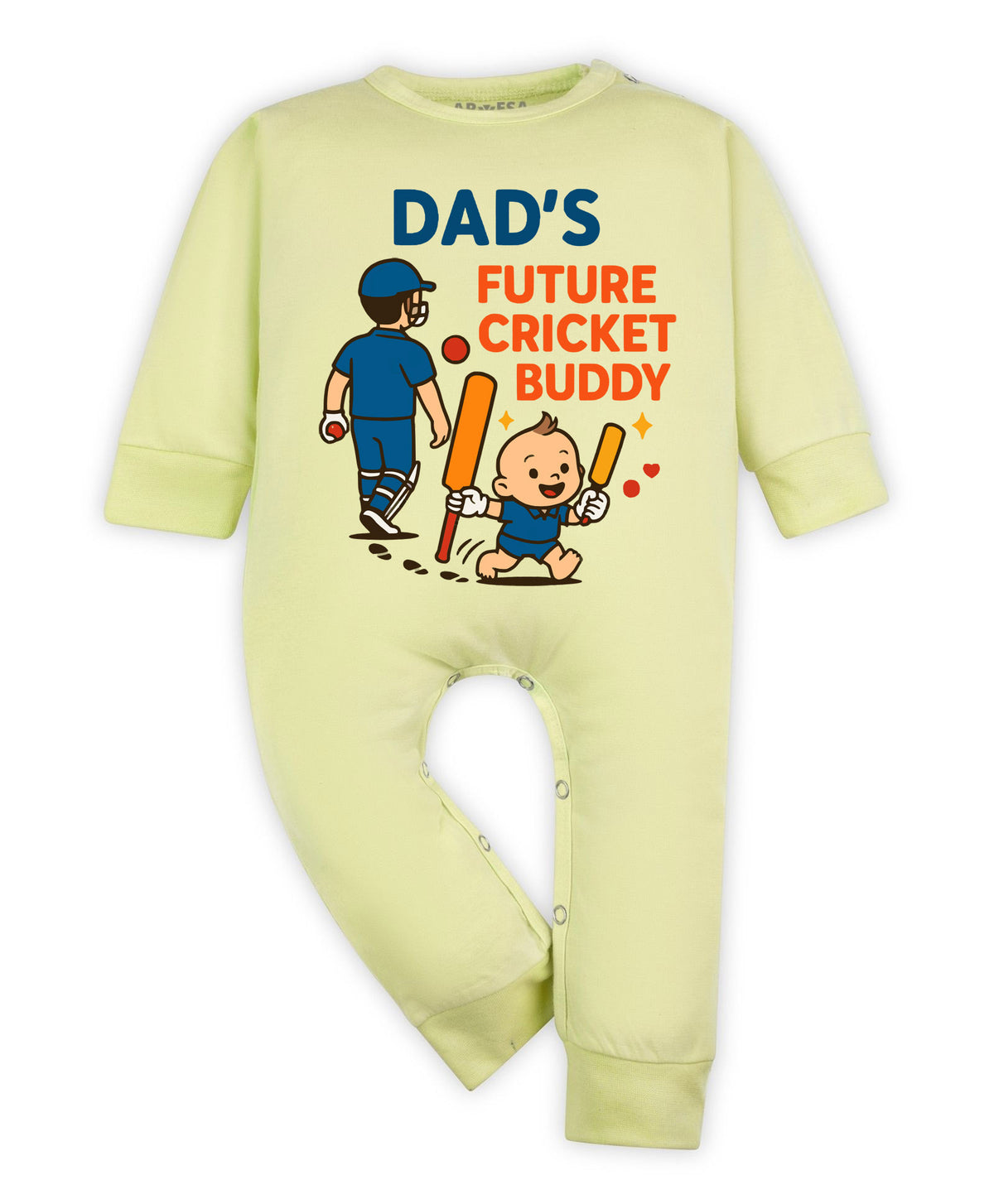 No | Dad's Future Cricket Buddy - Jumpsuit