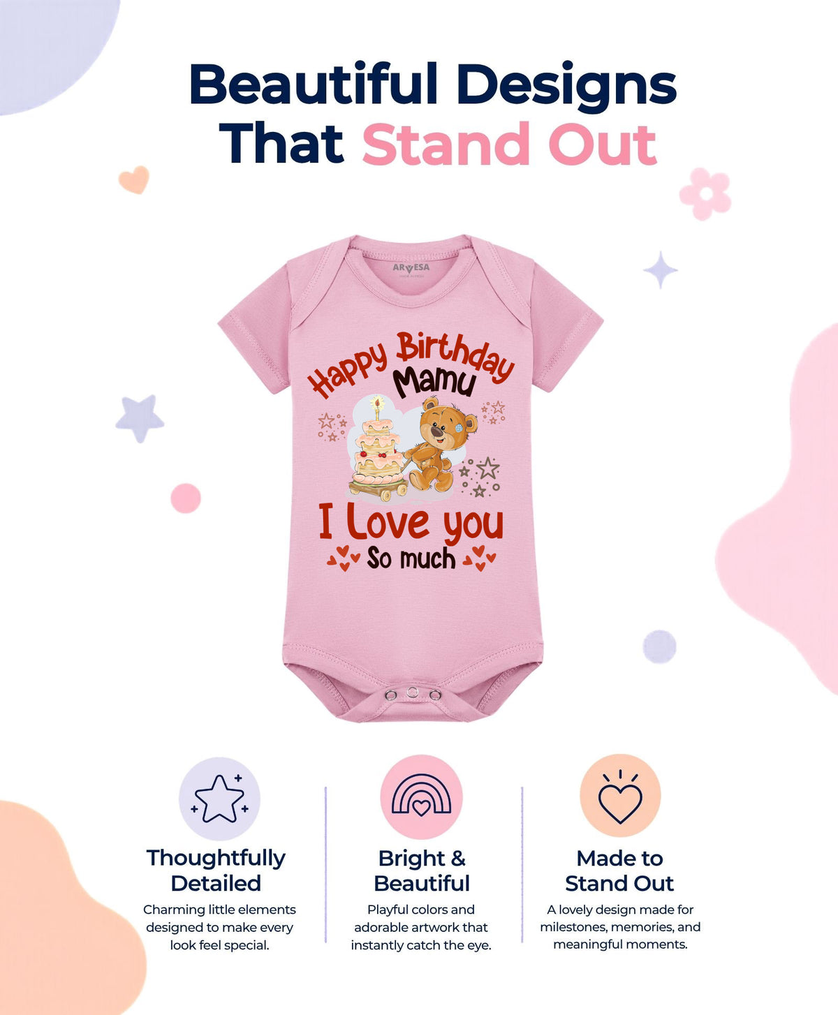 No | Happy Birthday Mamu Family Birthday - Romper