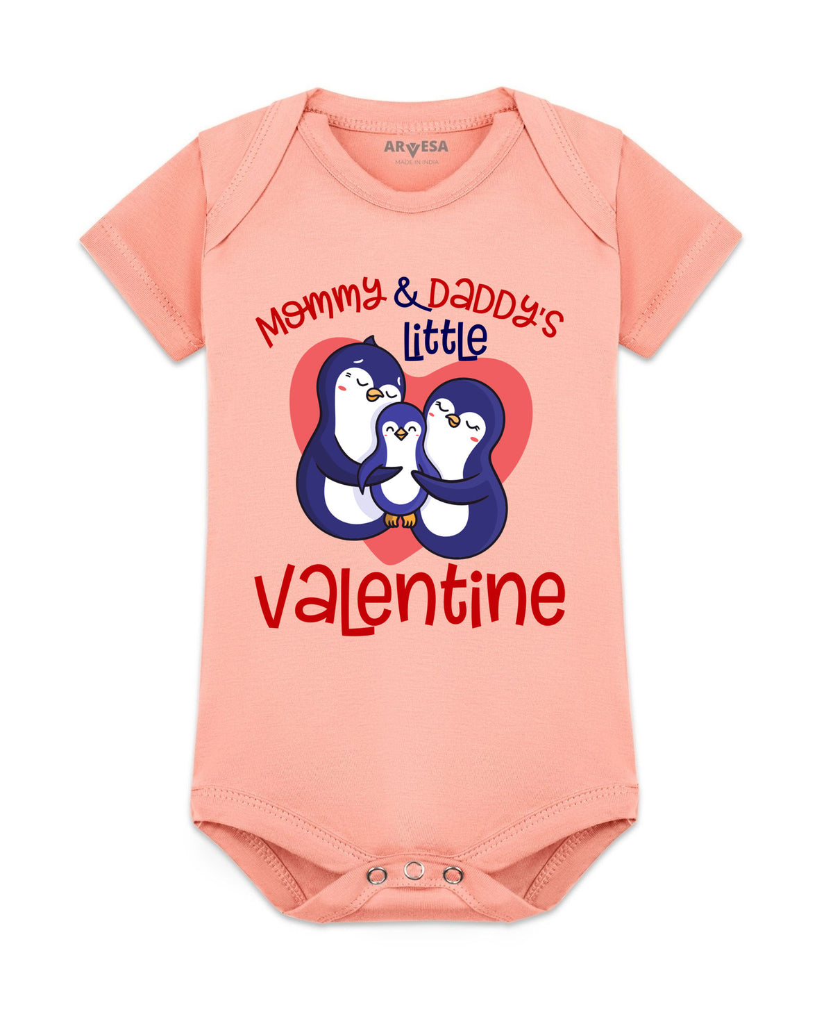 No | Mommy And Daddy Little Valentine - Romper