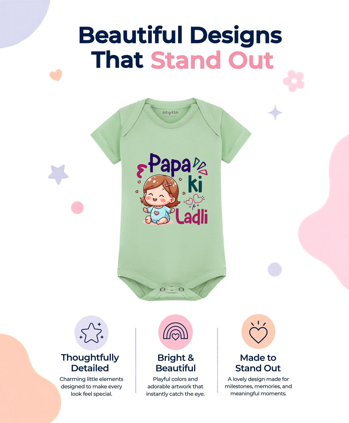 No | Papa Ki Ladli Dad - Romper