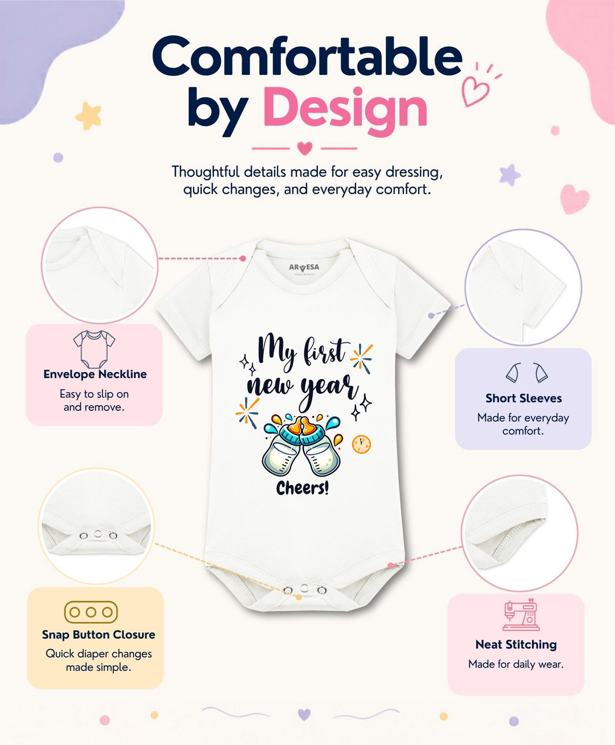 No | My First New Year - Romper