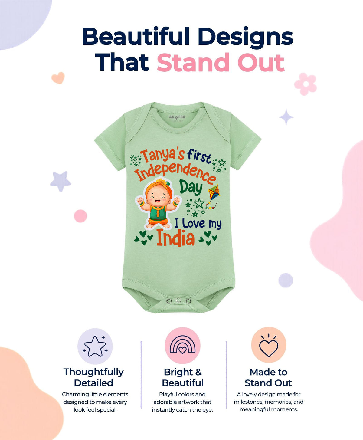 Yes | My First Independence Day - Romper