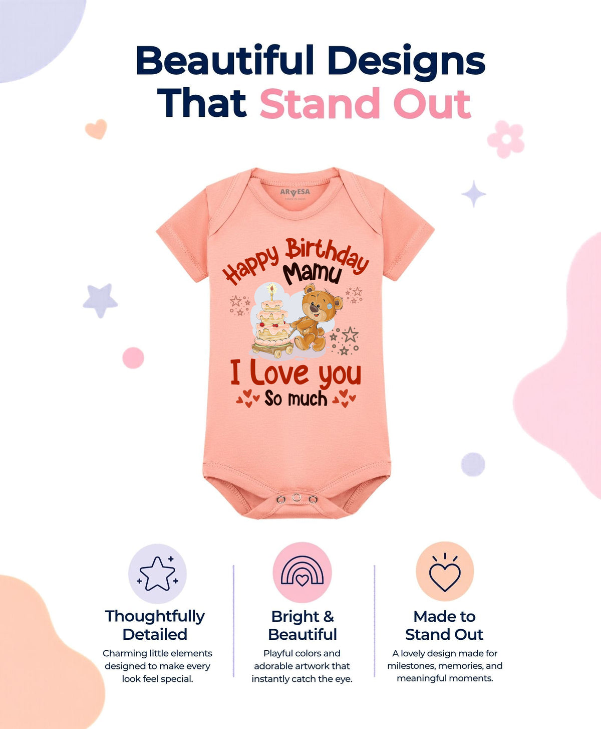 No | Happy Birthday Mamu Family Birthday - Romper