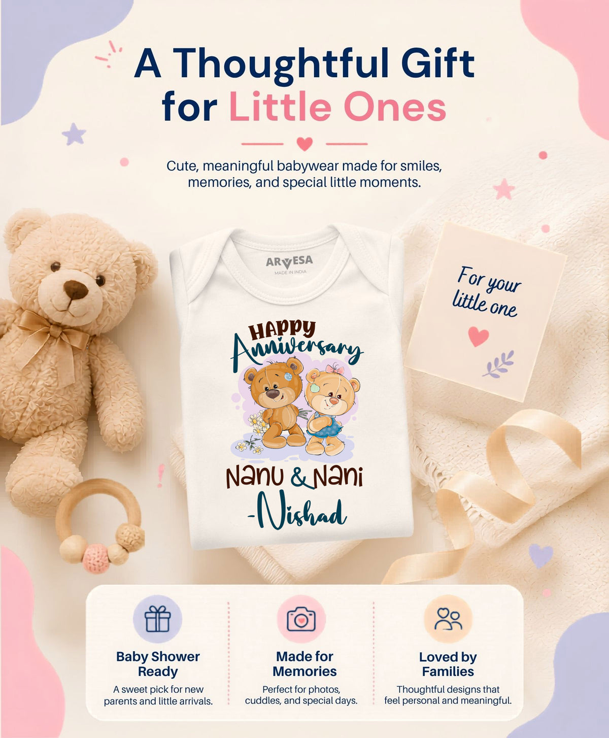 Yes | Happy Anniversay Nanu & Nani Family Anniversary - Romper