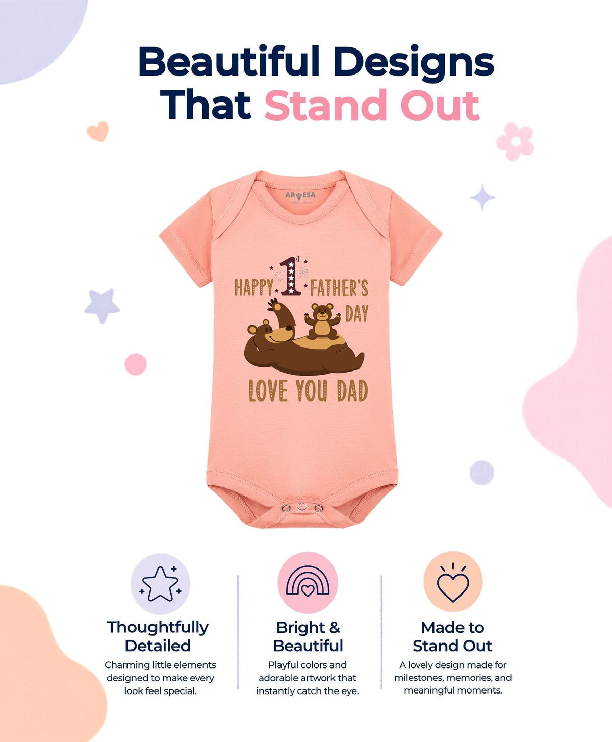 No | Happy Father Days - Romper