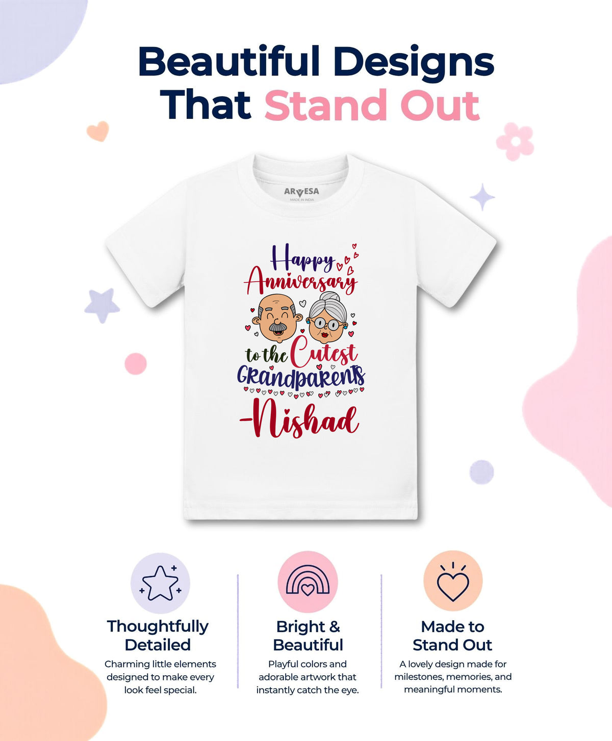 Yes | Happy Anniversay GrandParents Family Anniversary - T-shirt