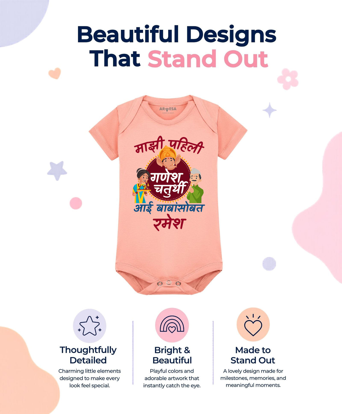 Yes | My First Ganesh Chaturthi - Romper