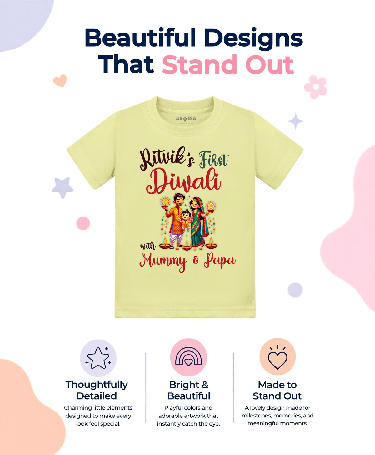 Yes | My First Diwali - T-shirt