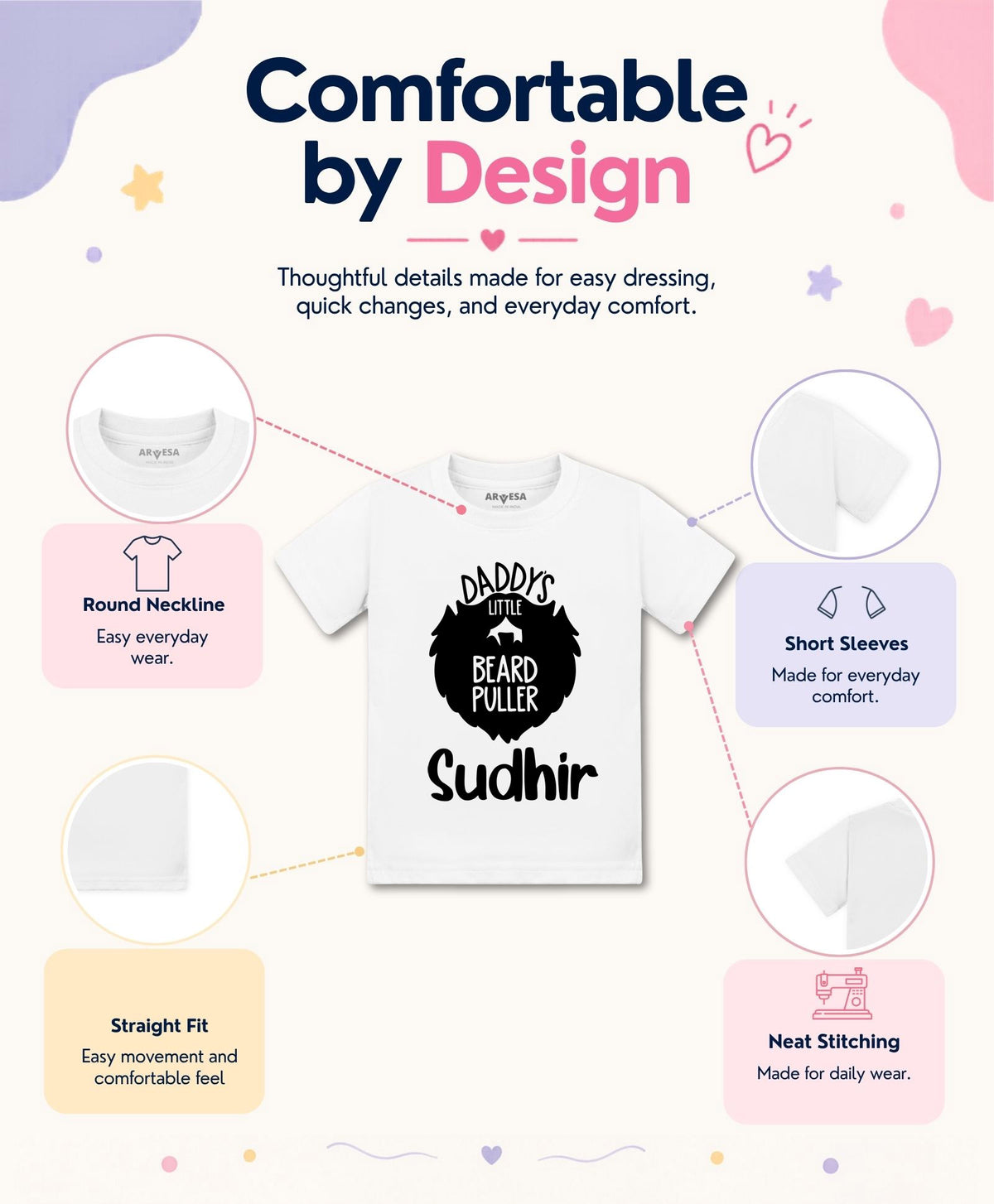 Yes | Daddy Little Beard Puller - T-shirt