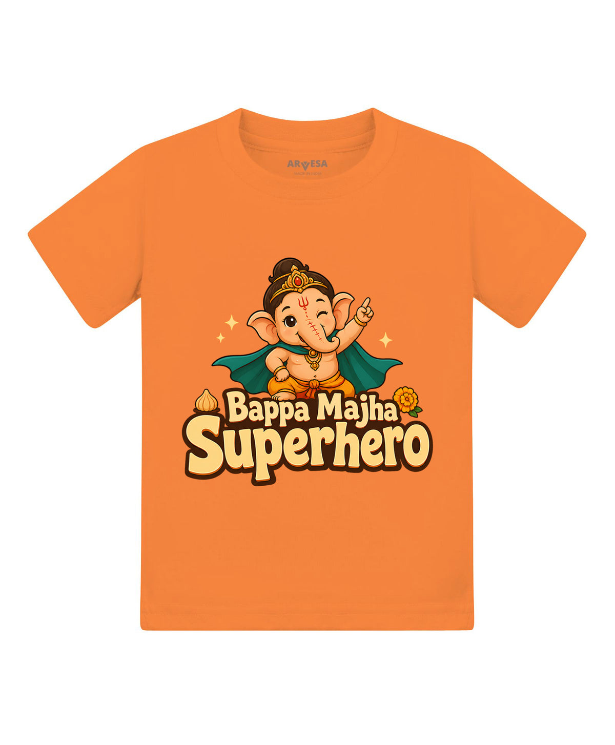 Bappa Majha Superhero Devotional - T-shirt