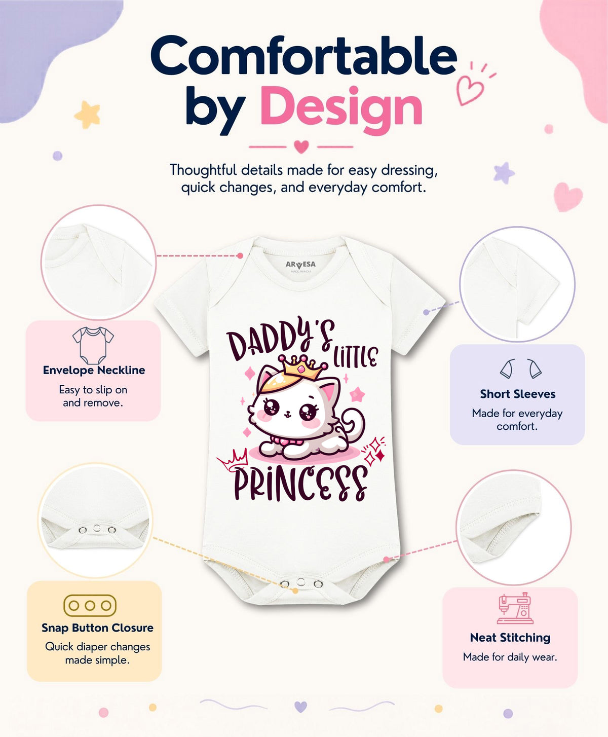 No | Daddy Little Princess - Romper
