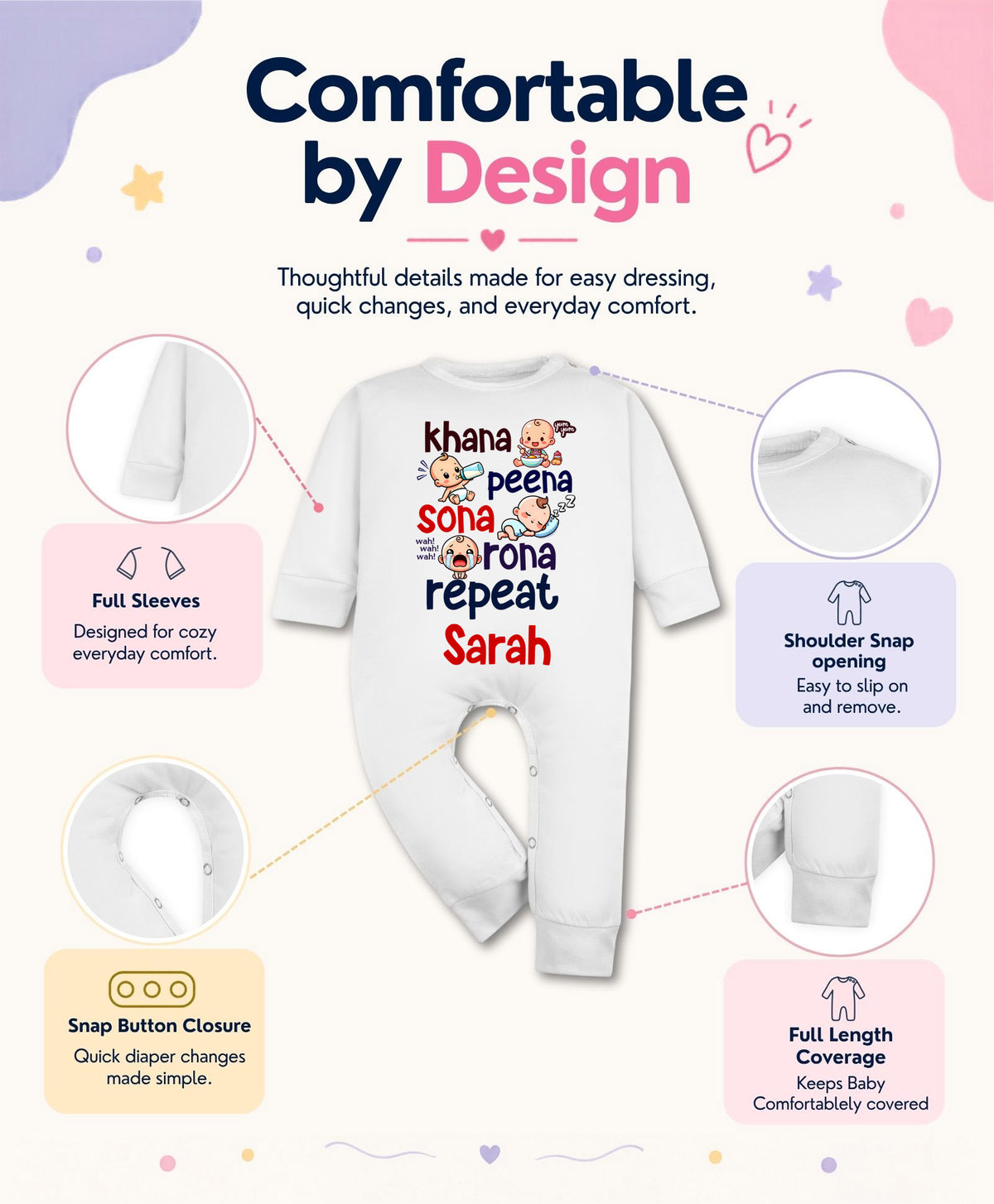 Yes | Khana Peena Sona Repeat Quirky - Jumpsuit