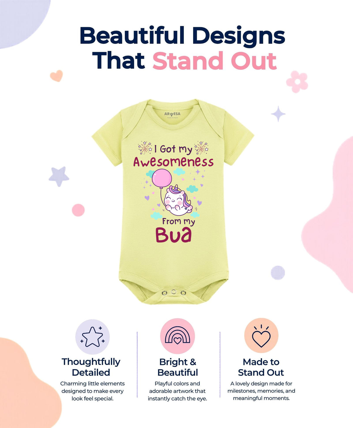 No | I Got Awesomeness From Bua - Romper