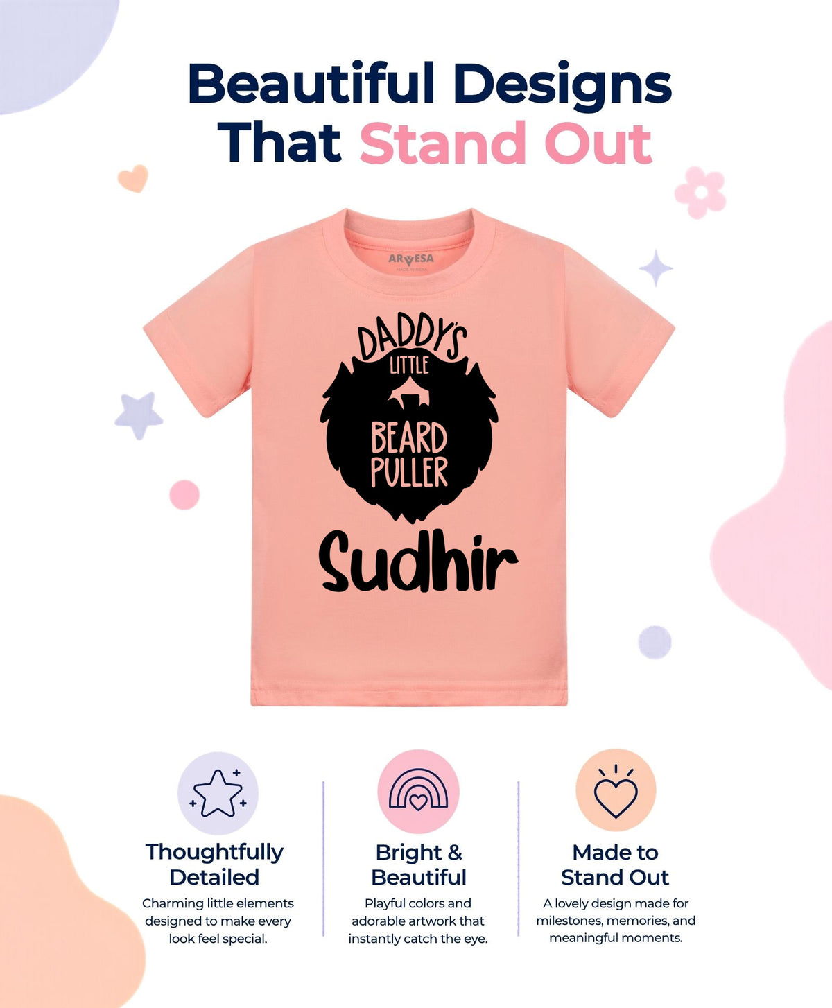 Yes | Daddy Little Beard Puller - T-shirt