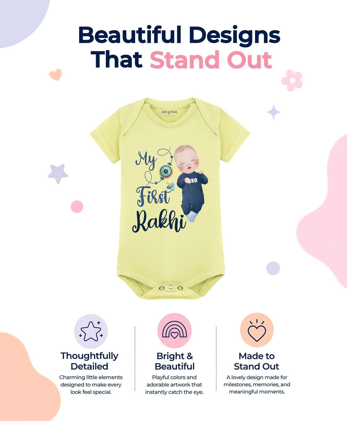 No | My First Rakhi - Romper