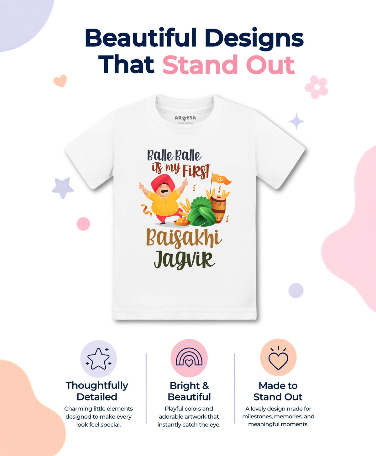 Yes | Happy Baisakhi - T-shirt