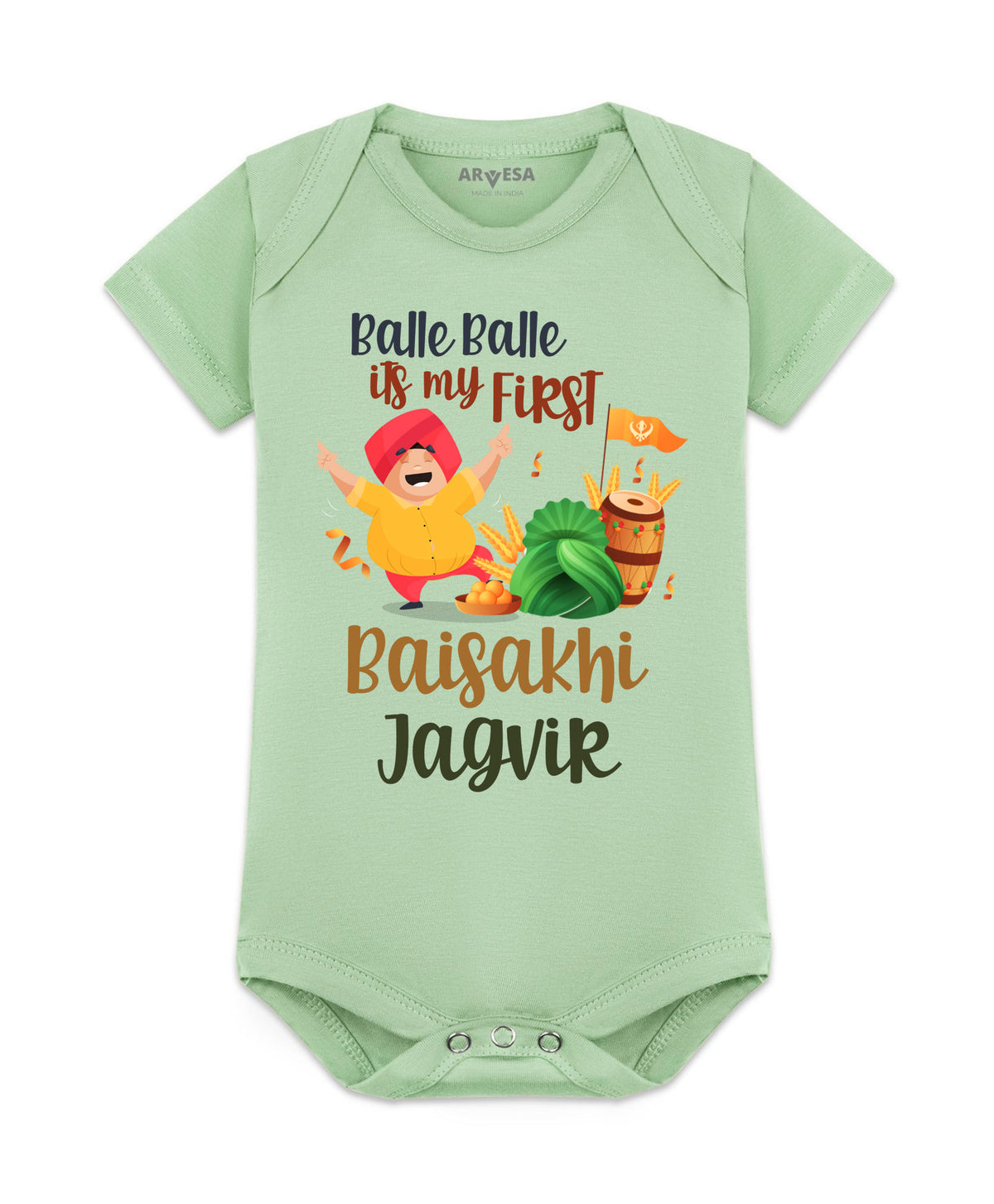 Yes | Happy Baisakhi - Romper