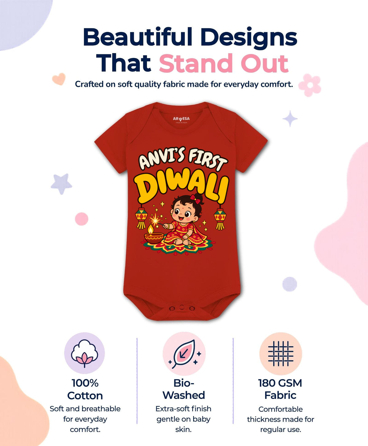 Yes | My First Diwali - Romper