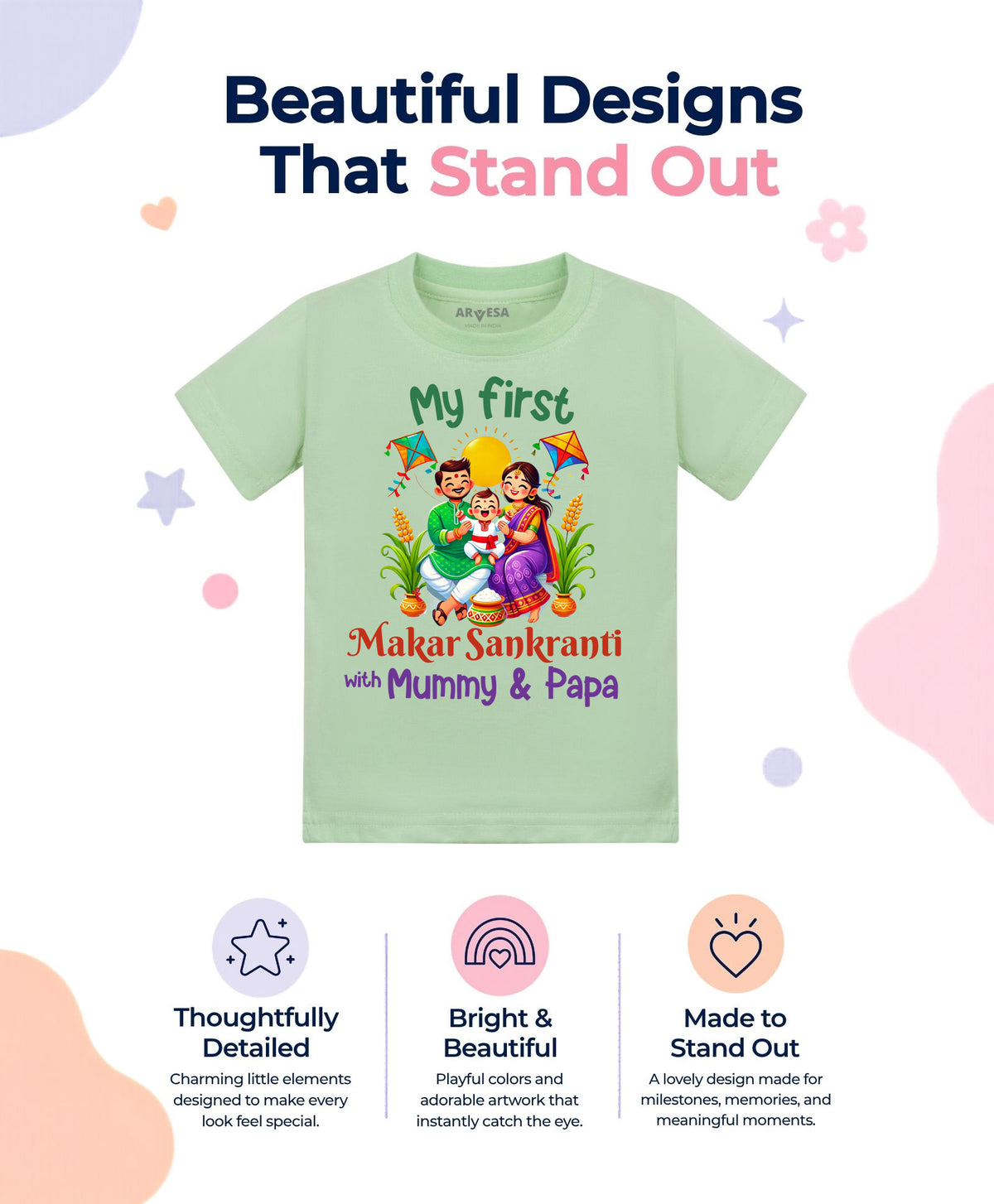 No | My First Makar sankranti - T-shirt