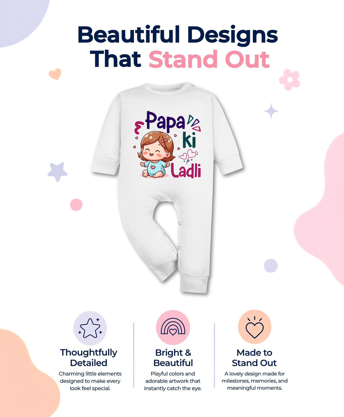 No | Papa Ki Ladli Dad - Jumpsuit