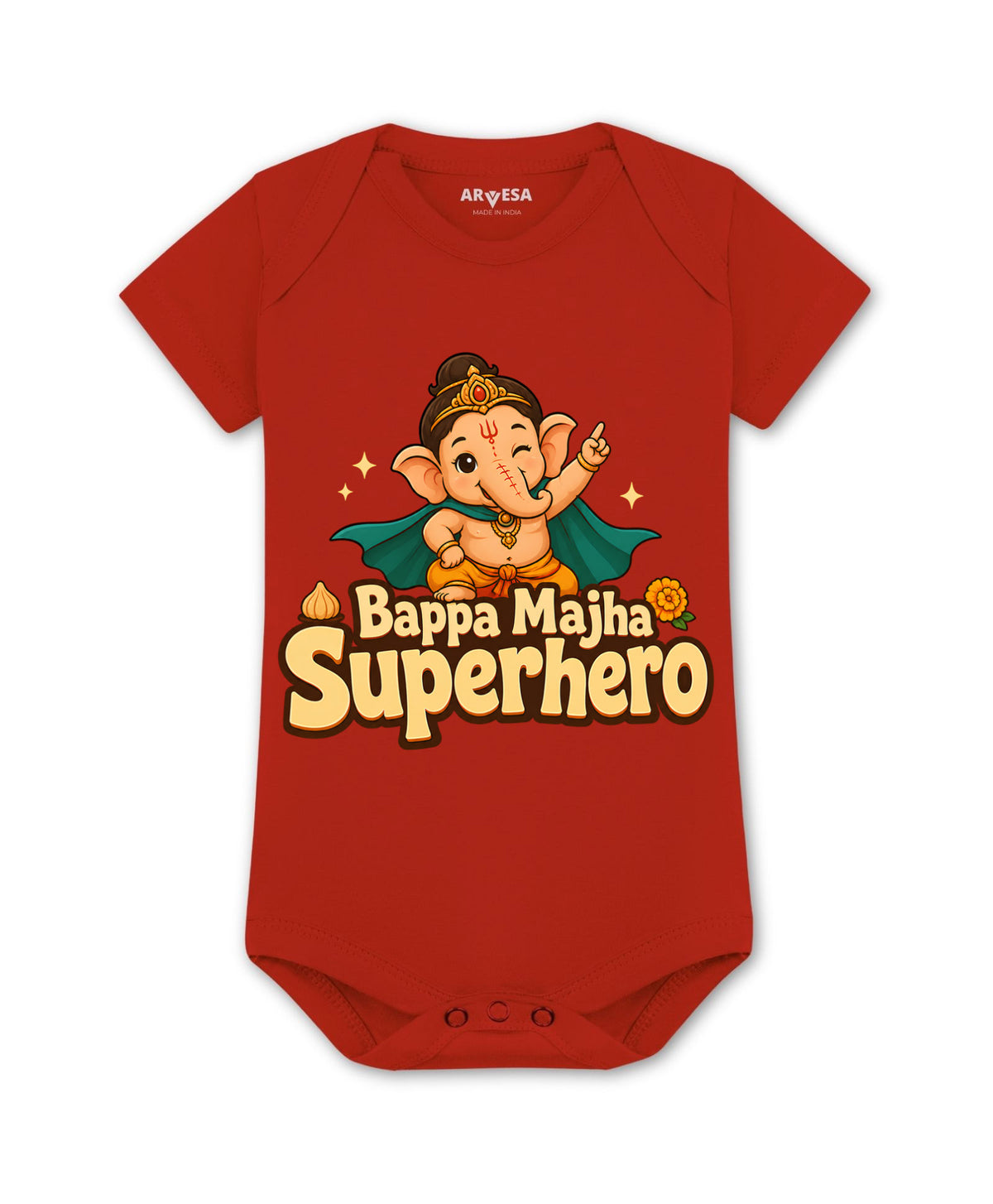 Bappa Majha Superhero Devotional - Romper