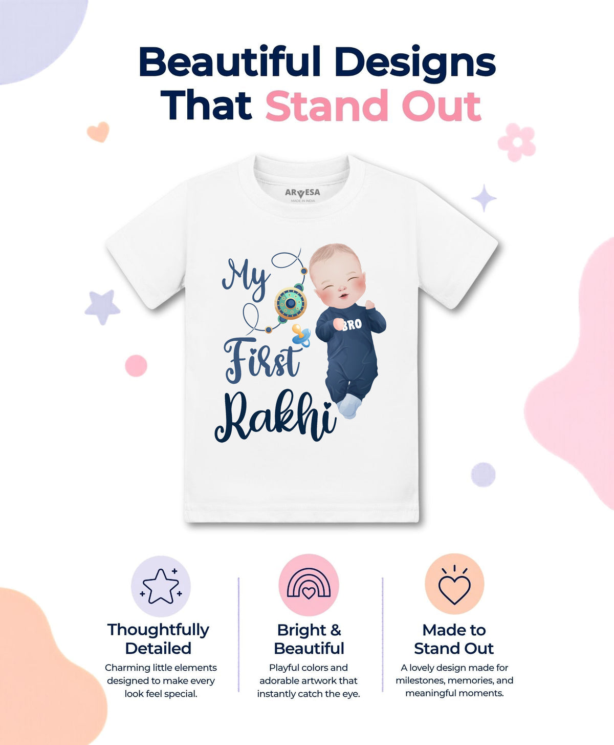 No | My First Rakhi - T-shirt
