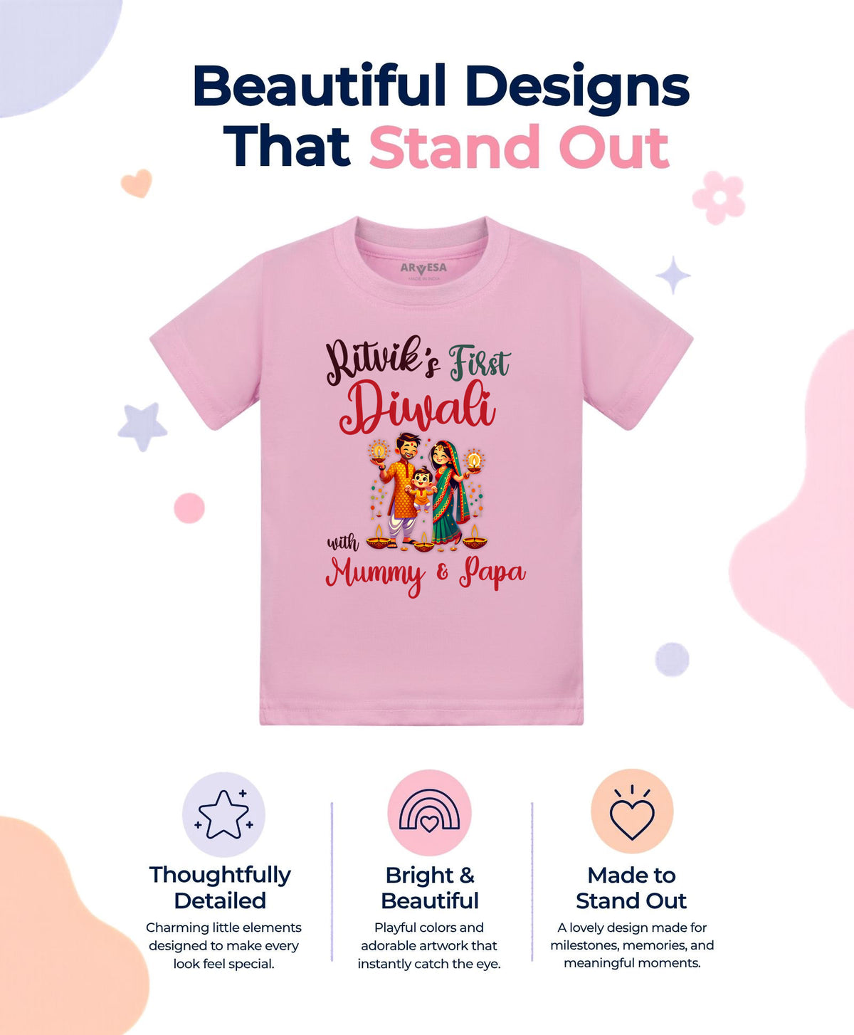 Yes | My First Diwali - T-shirt