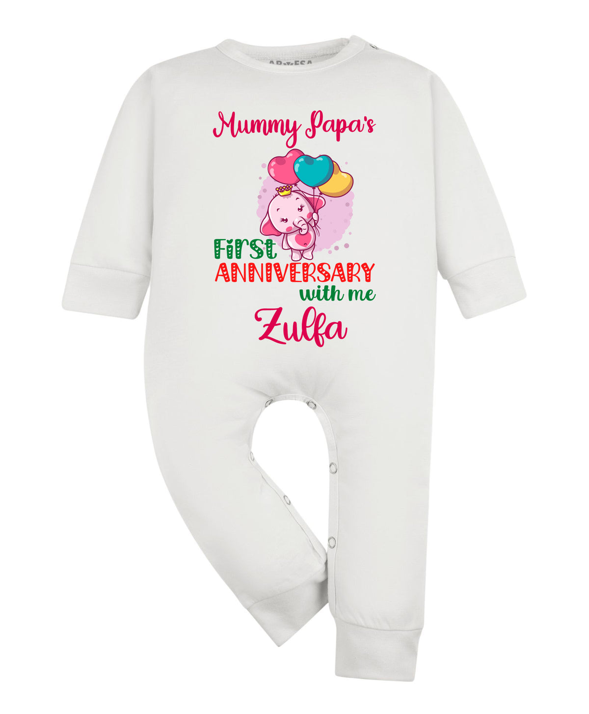 Yes | Mummy Papa First Anniversary With Me Mom Dad - Jumpsuit