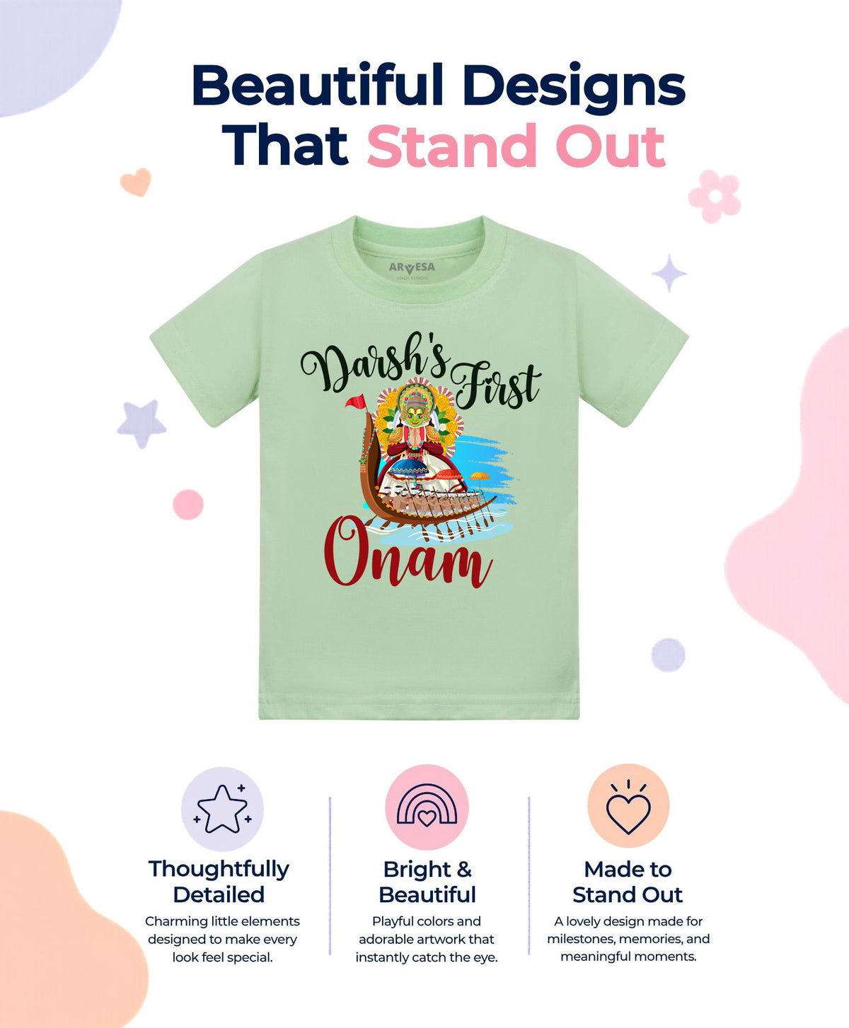 Yes | My First Onam - T-shirt