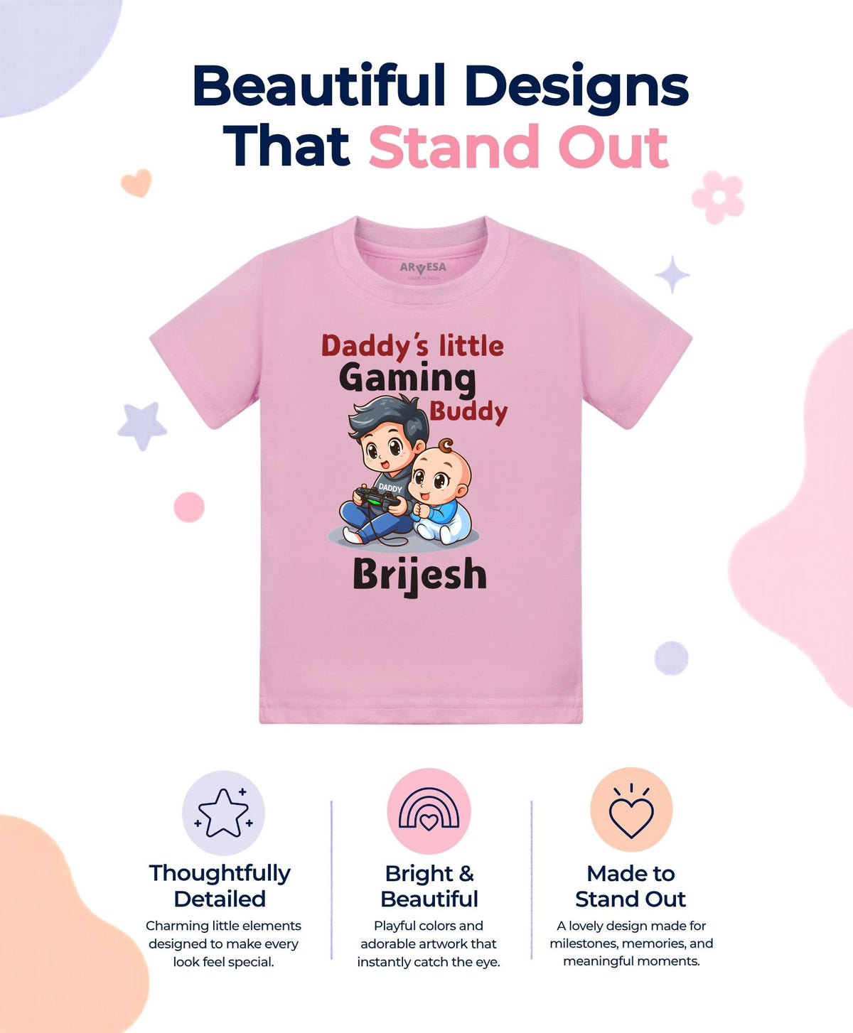 Yes | Daddy Little Gaming Buddy - T-shirt