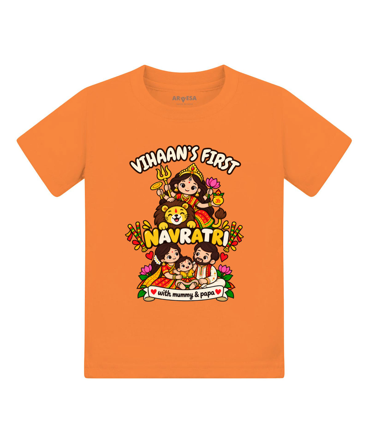Yes | My First Navratri with Mummy & Papa - T-shirt