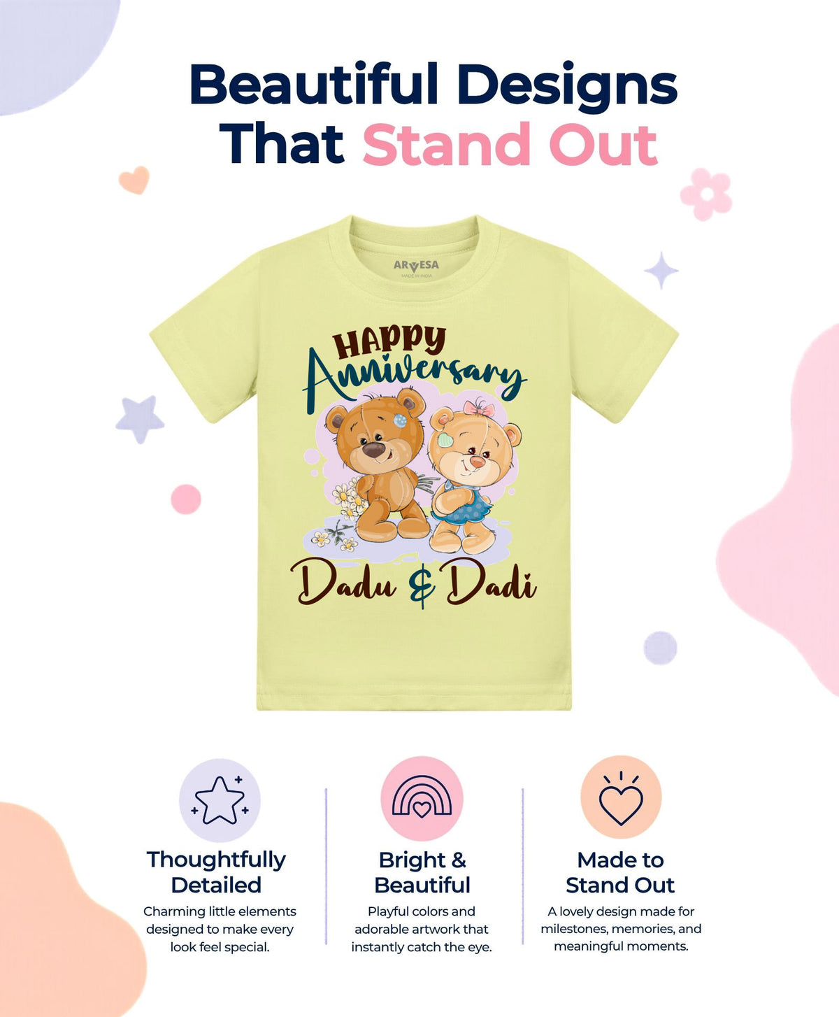 No | Happy Anniversay Dadu & Dadi Family Anniversary - T-shirt