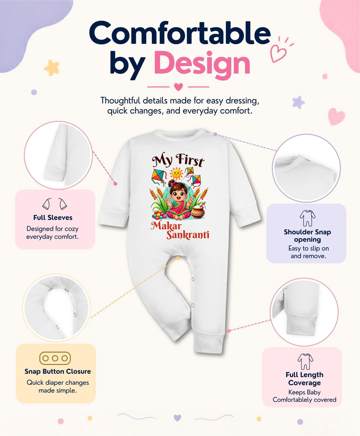 No | My First Makar sankranti - Jumpsuit