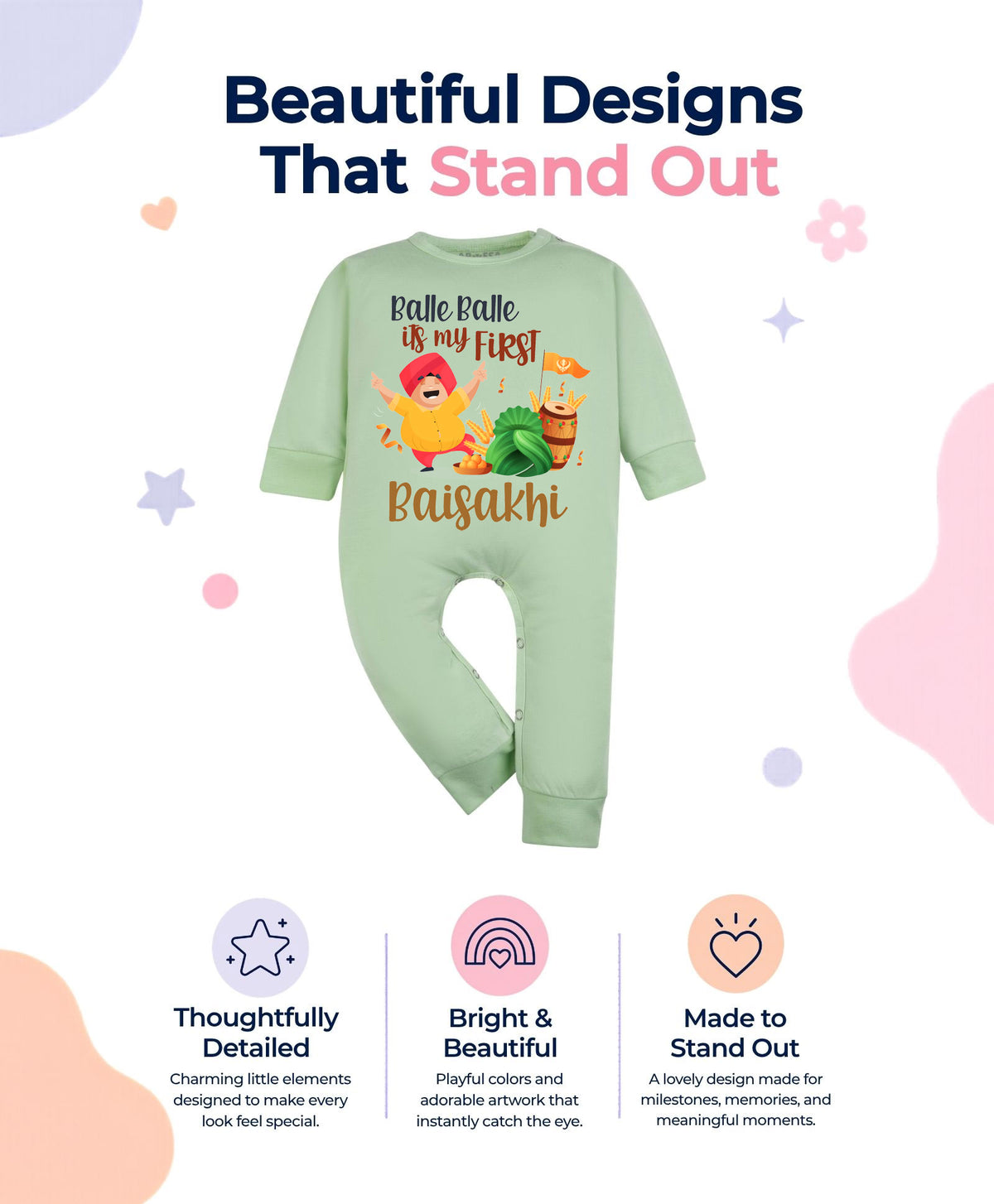 No | Happy Baisakhi - Jumpsuit