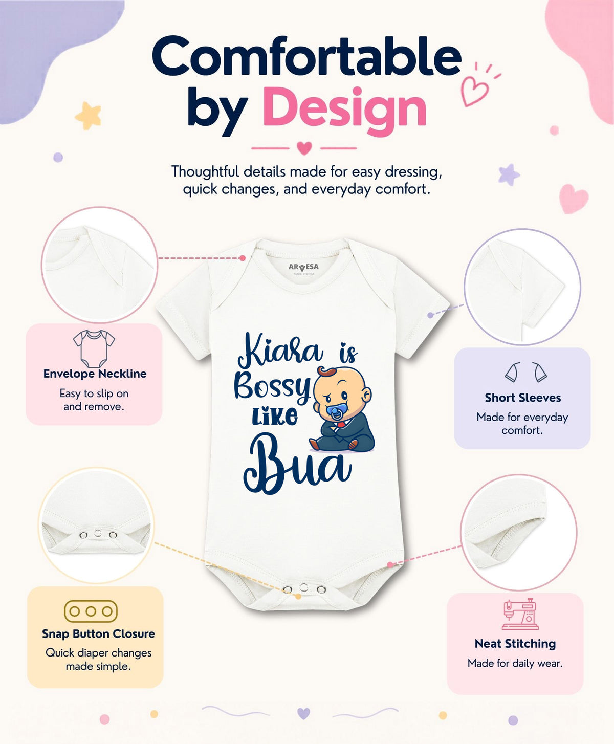 Yes | Bossy Like My Bua - Romper
