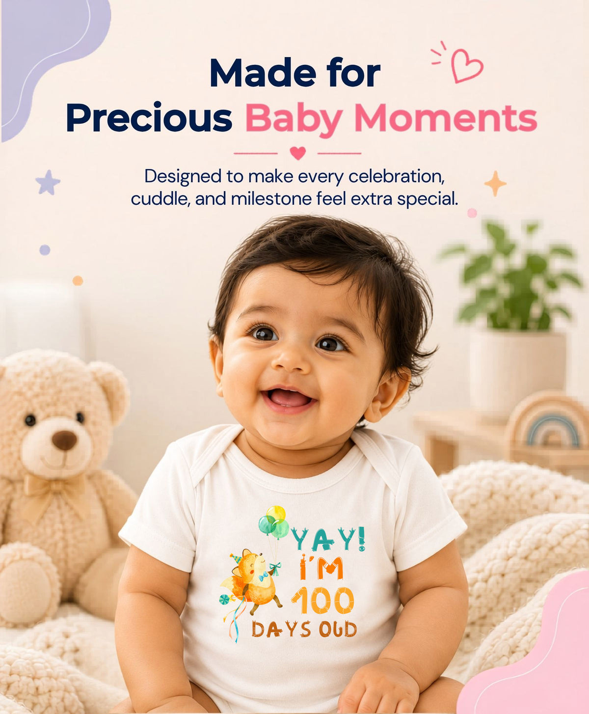 No | 100 Days Birthday - Romper